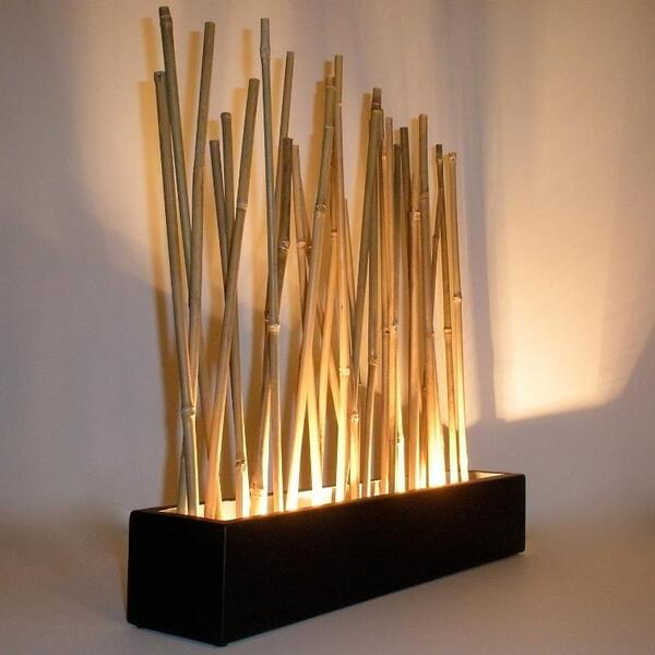 decoração com bambu