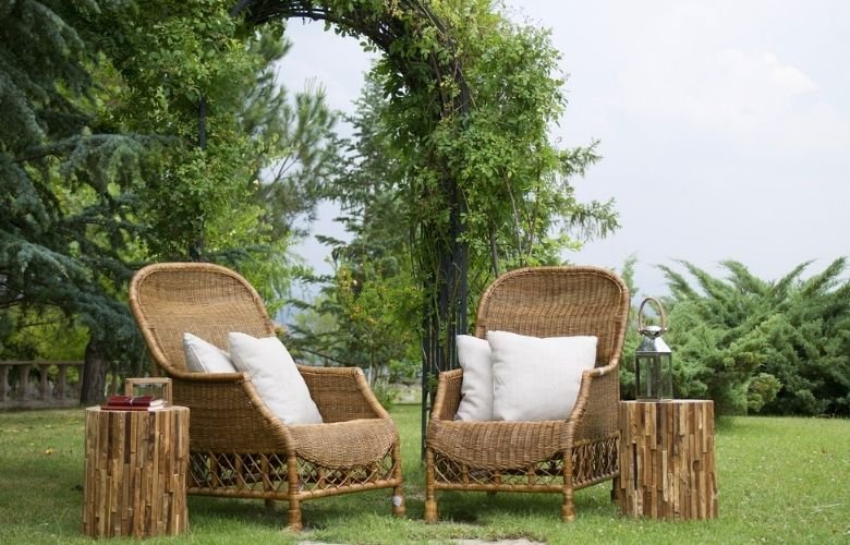 decoração com bambu