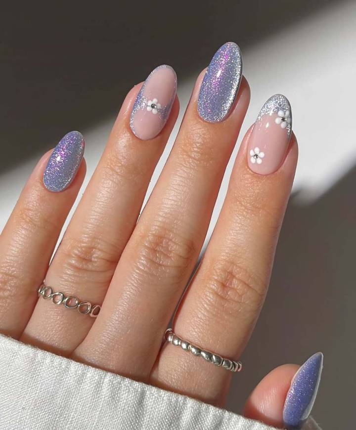 preço manicure unhas com brilho