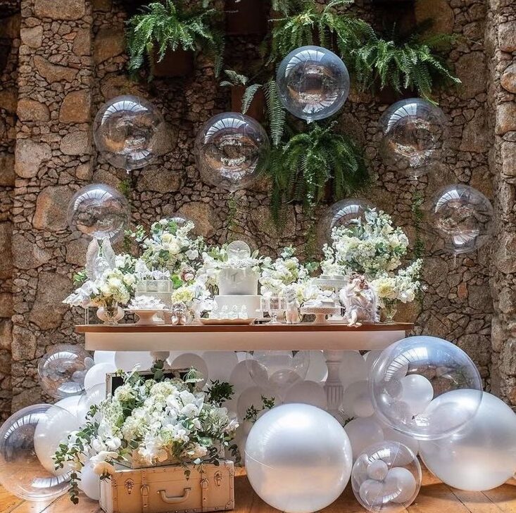 ideias criativas decoração balão bubble teto