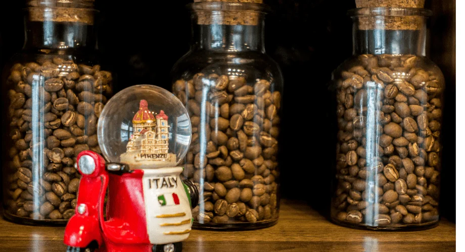 decoração com café