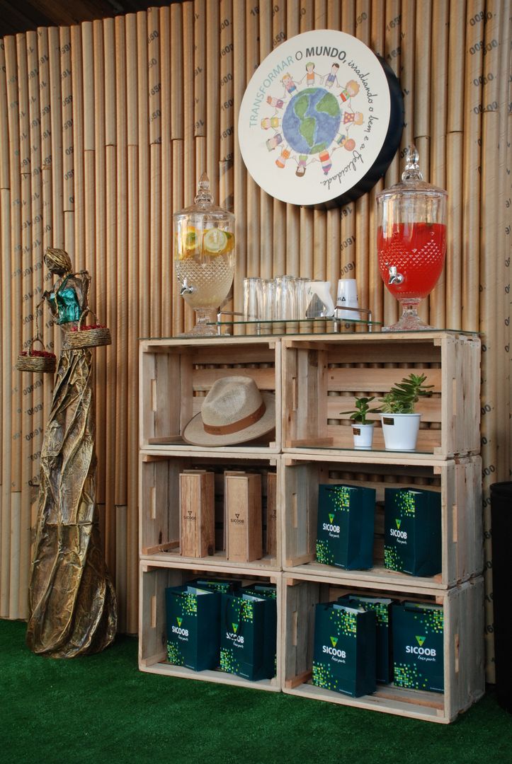 como economizar na decoração aniversario com caixas madeira