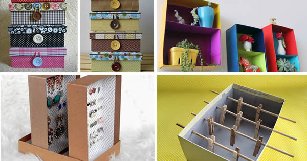10 ideias criativas decoração caixa papelão