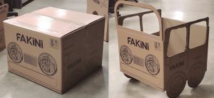 passo a passo cesto boho com caixa papelão juta