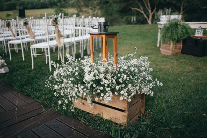 DIY: Crie sua própria mesa de bolo com caixotes de madeira