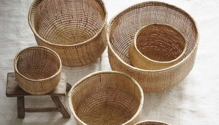 cesta de palha ou vime qual a melhor para decoração
