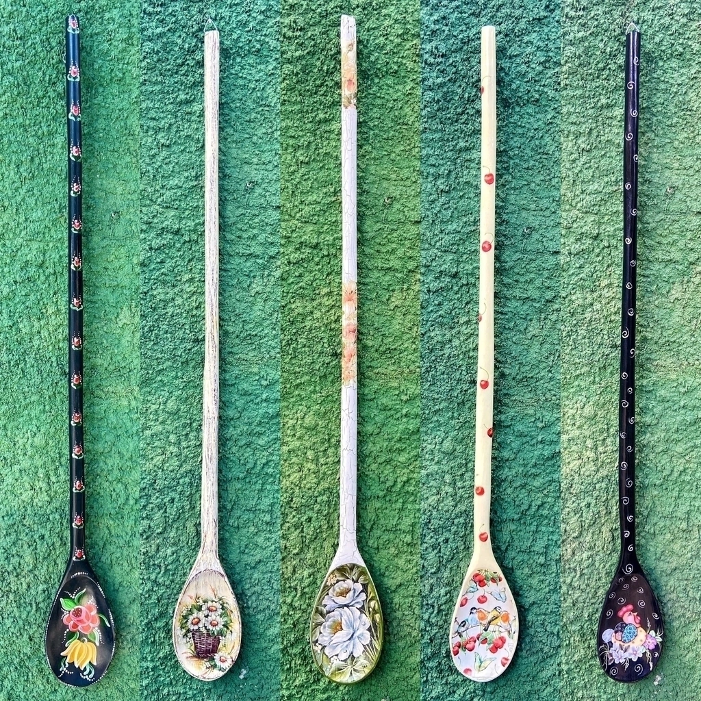 ideias criativas decoração colher madeira parede