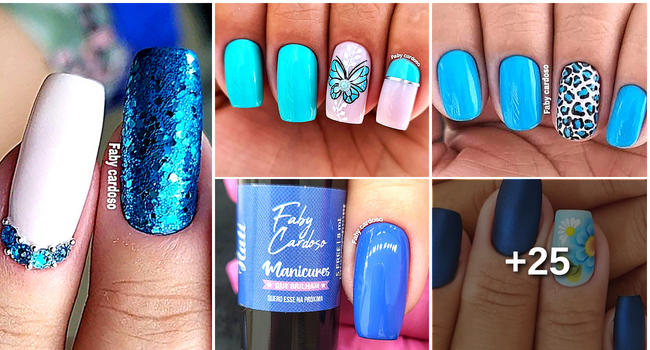 como evitar que esmalte azul manche as unhas