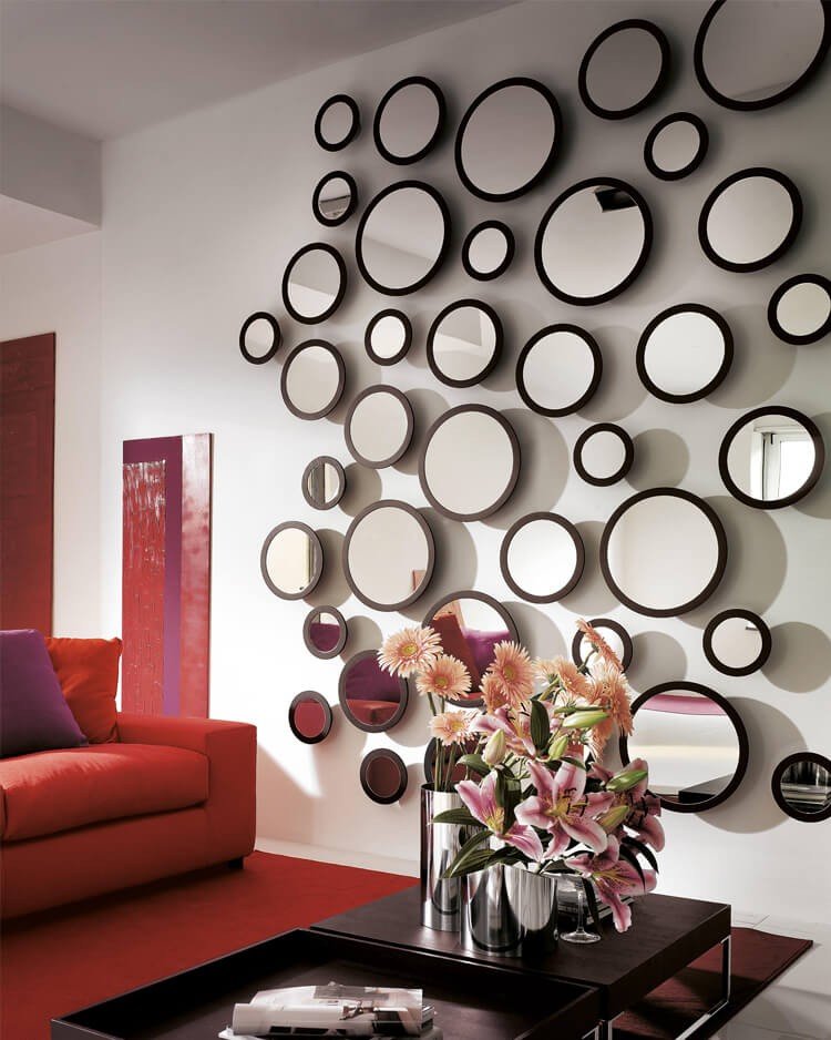 como não errar na altura espelho redondo