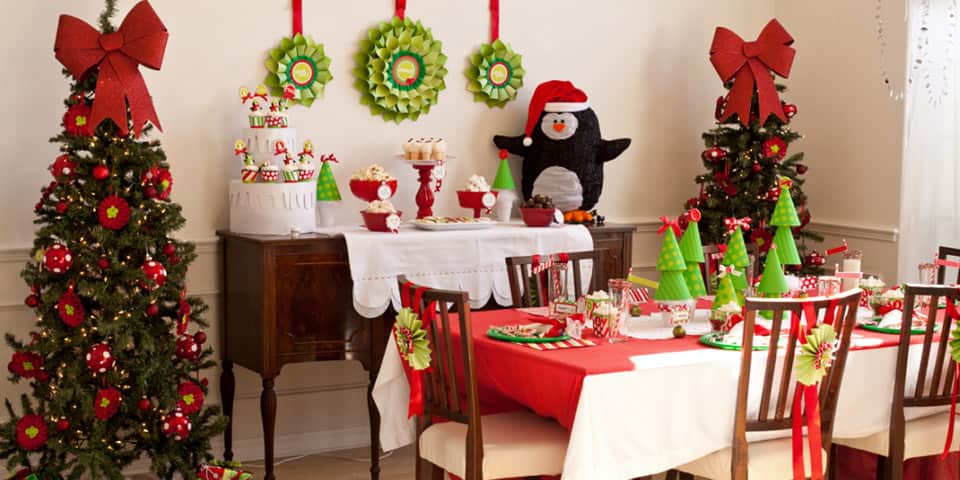 ideias criativas de decoração com festão de natal