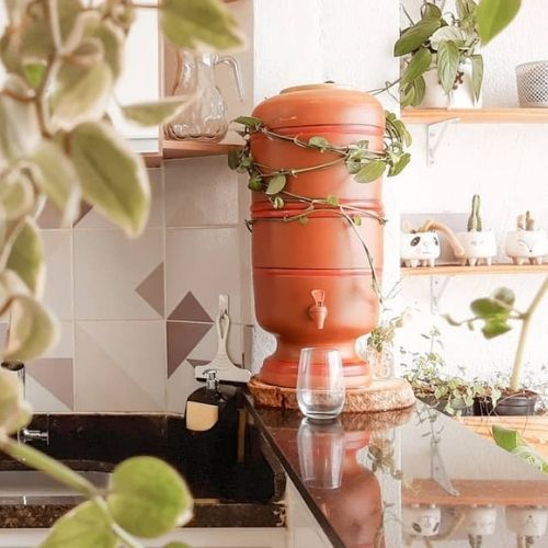 filtro de barro decorado vs filtro de barro simples