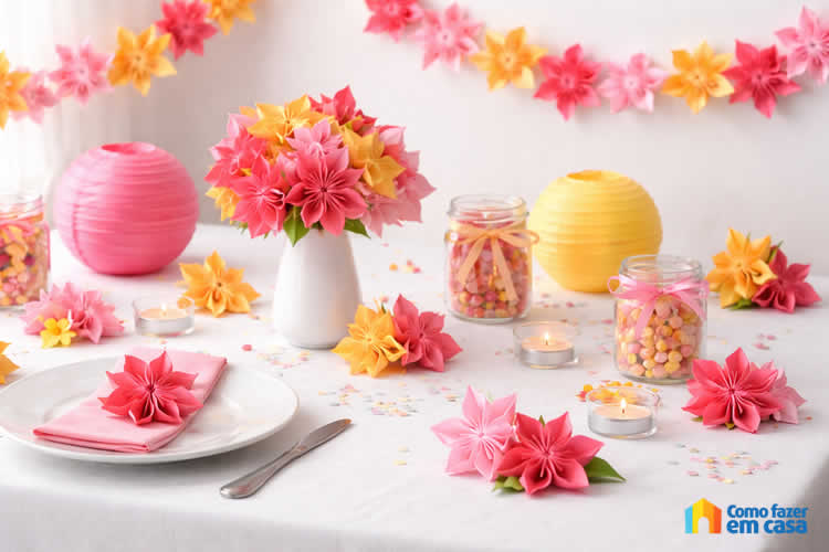 decoração com flores