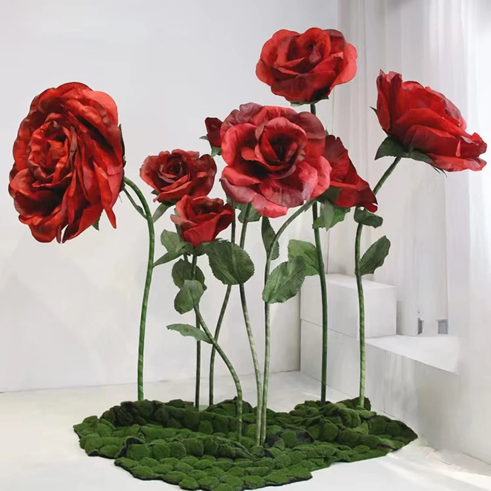 decoração com flores de papel