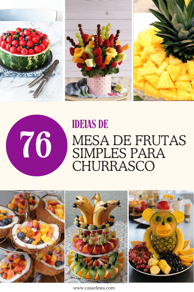 decoração com frutas simples