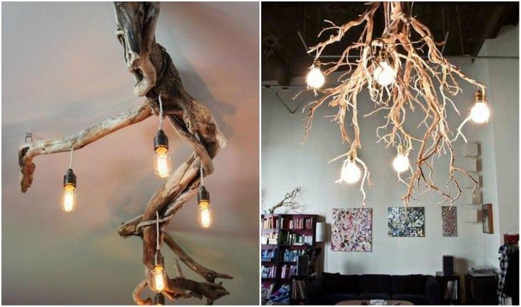 decoração com galhos secos