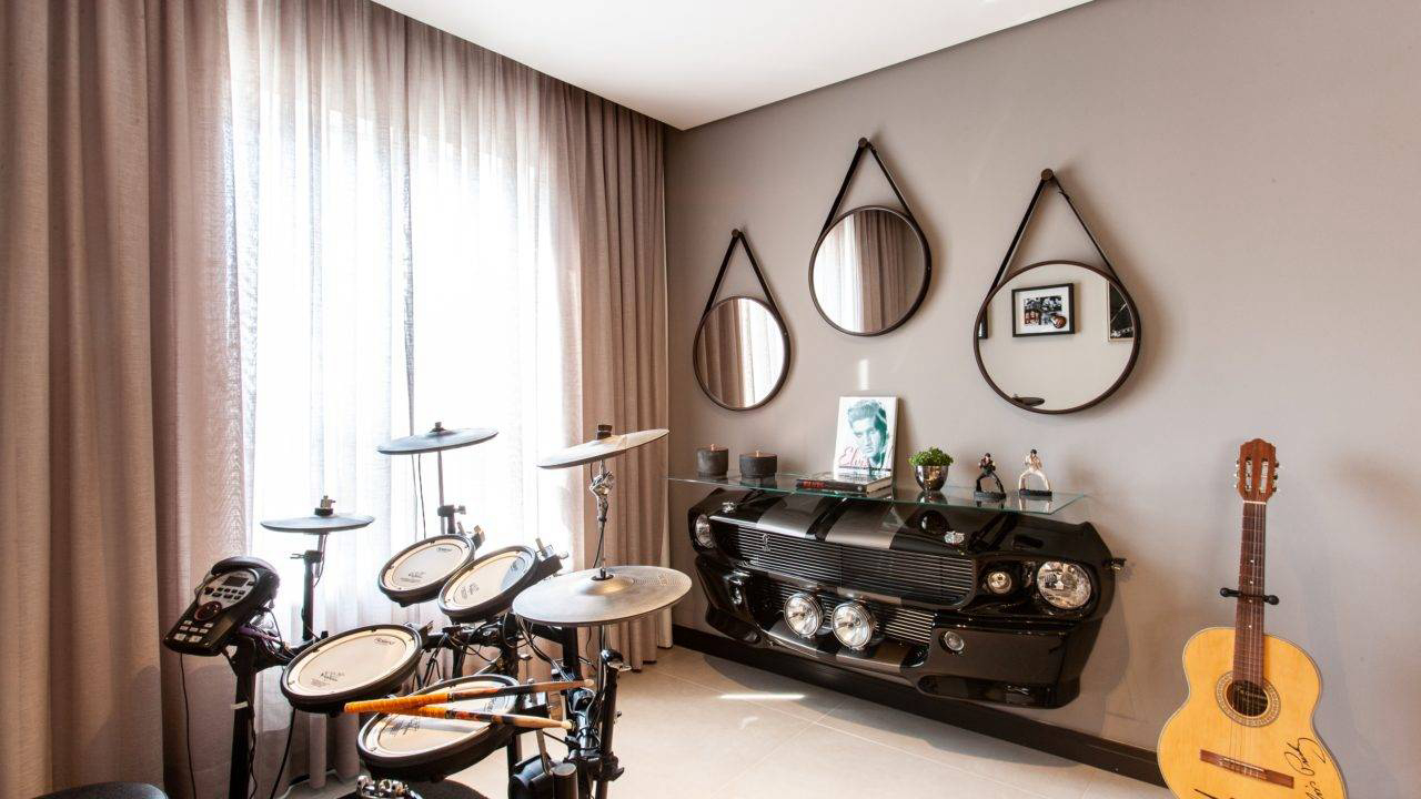 decorar sala estar com piano de cauda