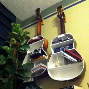 ideias criativas decoração instrumentos musicais