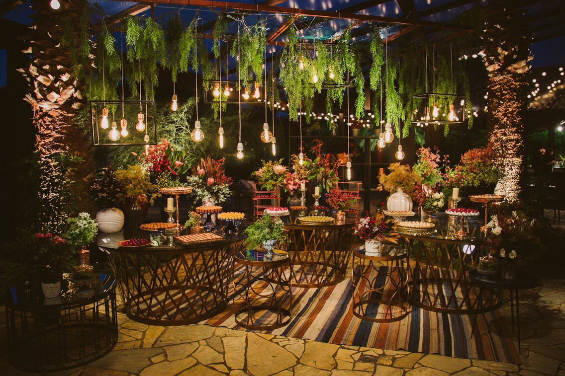 decoração com lâmpada