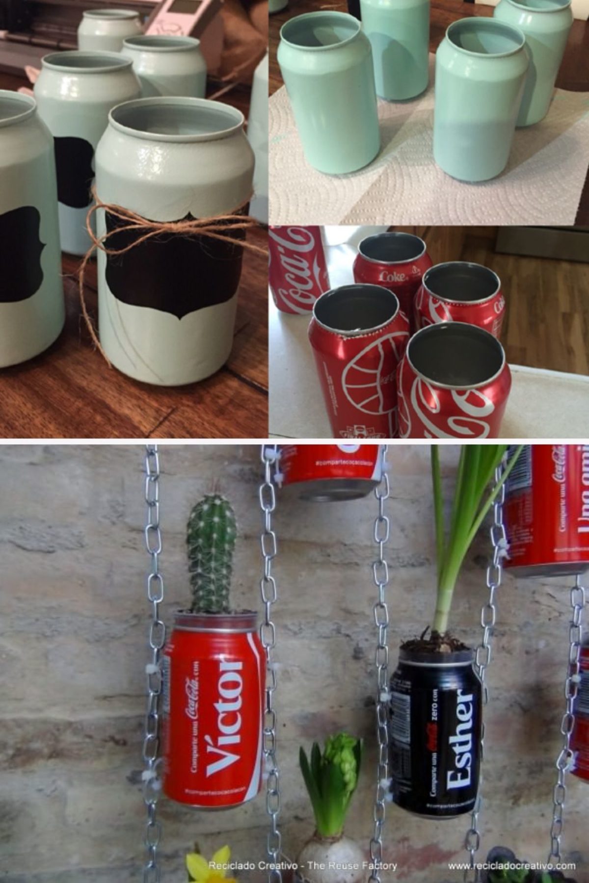 decoração com latinha de cerveja