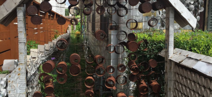 como fazer luminária de latinha de cerveja passo a passo