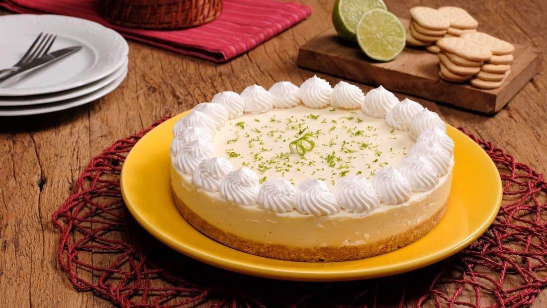 decoração com limão para torta