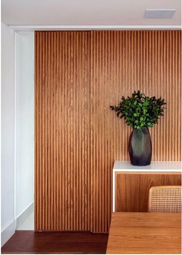 decoração com madeira na parede