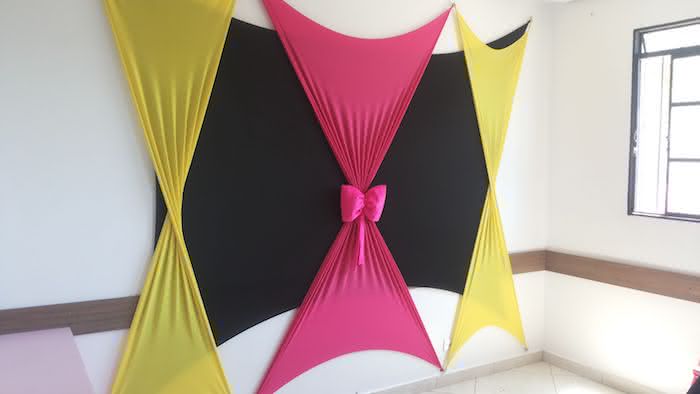 decoração com malha na parede