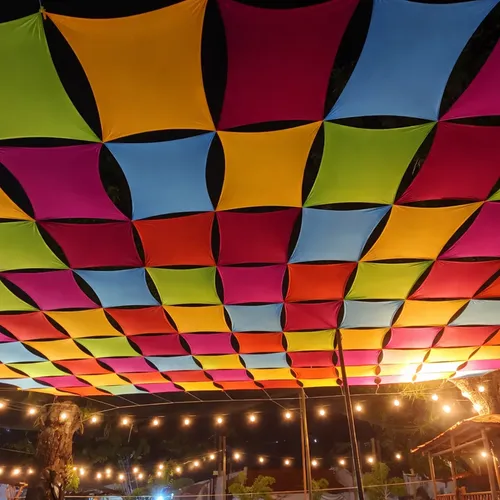 decoração com malha na parede