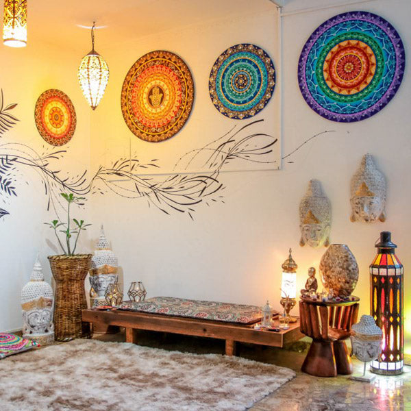 ideias criativas decoração mandalas ambientes