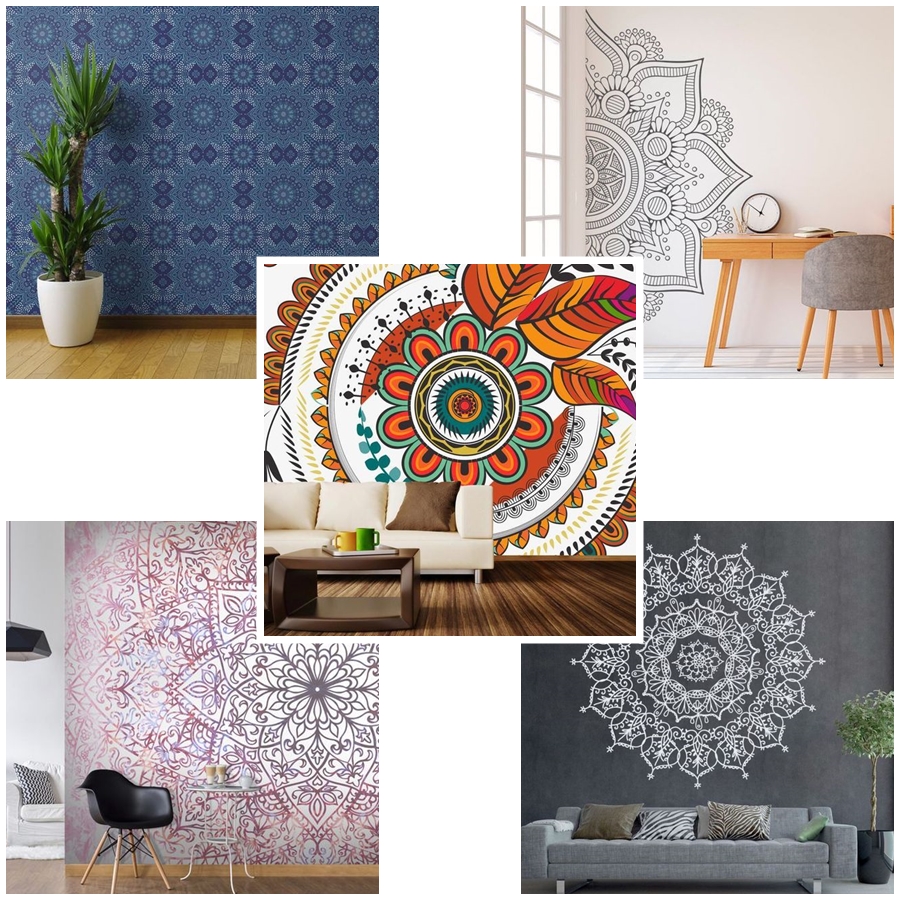 decoração com mandalas