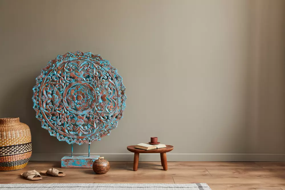 mandala madeira ou metal qual melhor decoração