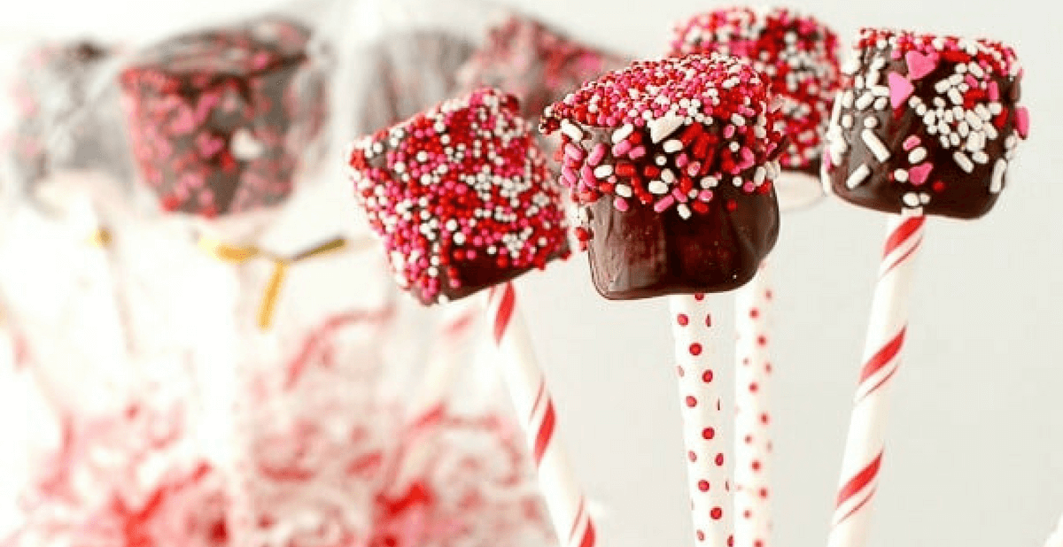 decoração com marshmallow no palito