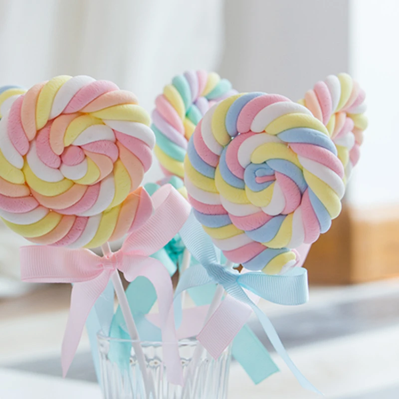 decoração com marshmallow no palito