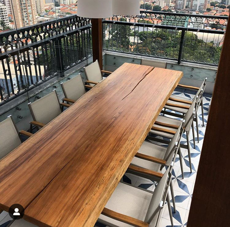 ideias de decoração com mesa de madeira para sala de jantar