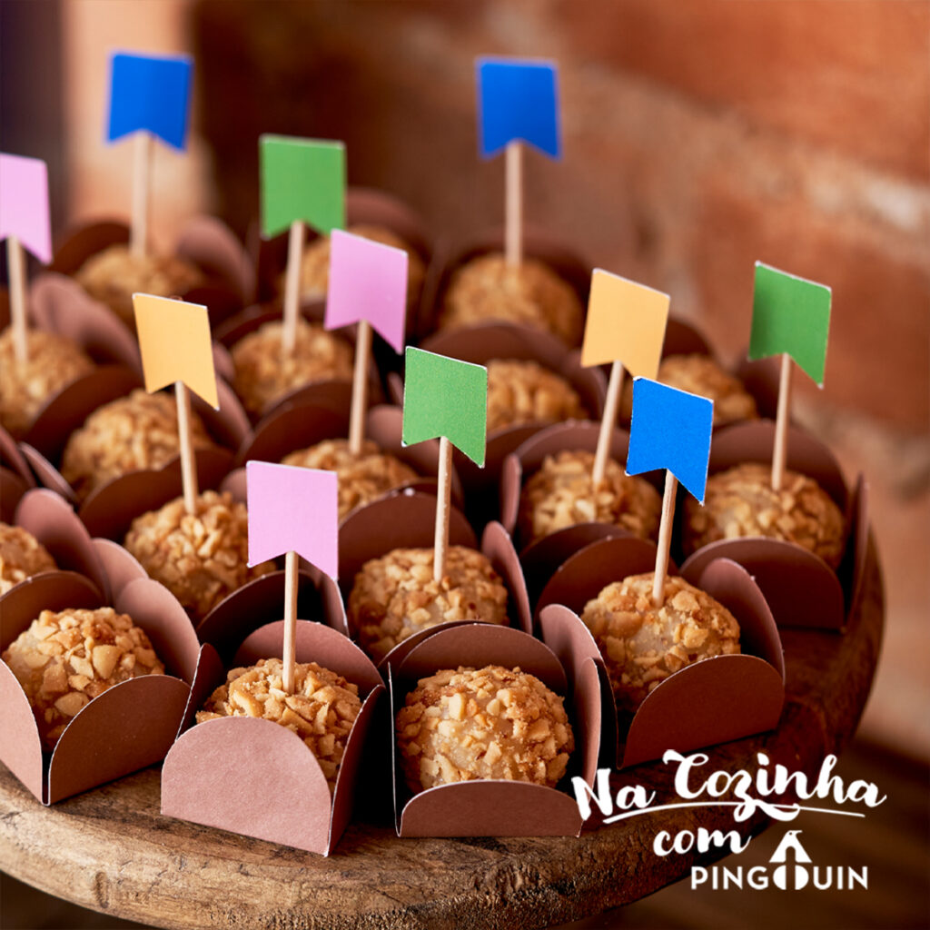 decoração com paçoca