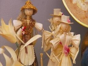 ideias criativas decoração palha milho verde