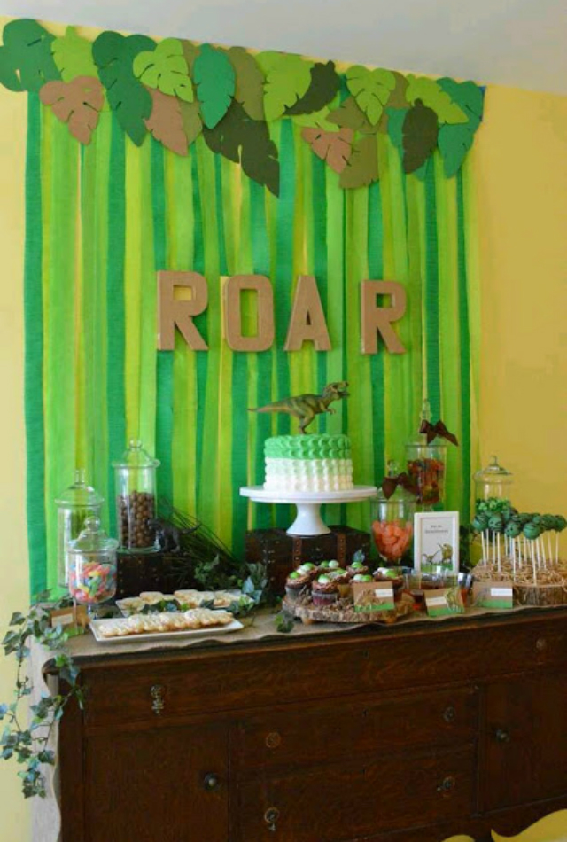 20 ideias criativas decoração papel crepom verde branco