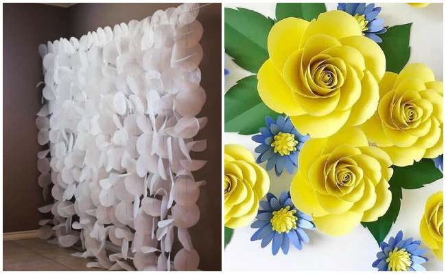 como economizar decoração festa papel crepom