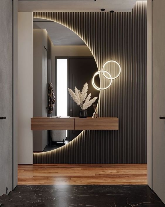 como fazer painel ripado para TV com LED