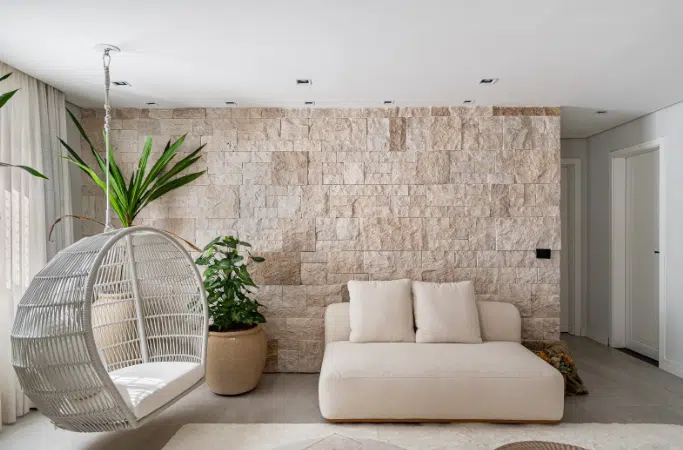 ideias de decoração sala com sofá bege