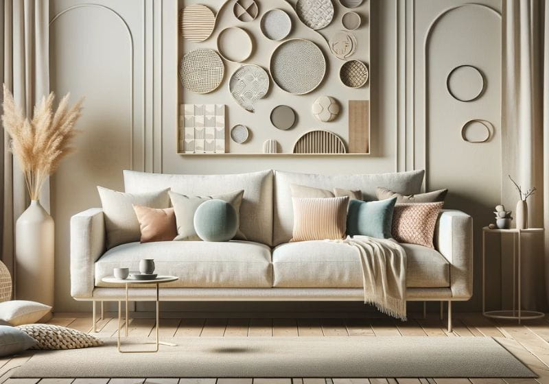 quanto custa decorar sala com sofá bege