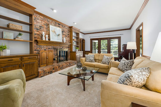 decoração com sofá bege