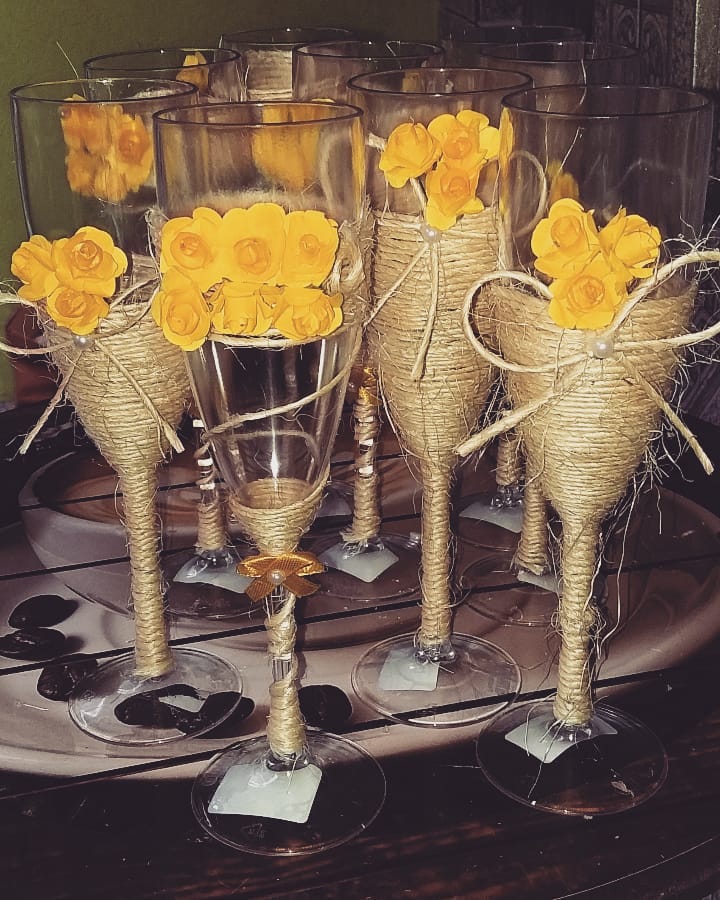 ideias de decoração com taças para festas