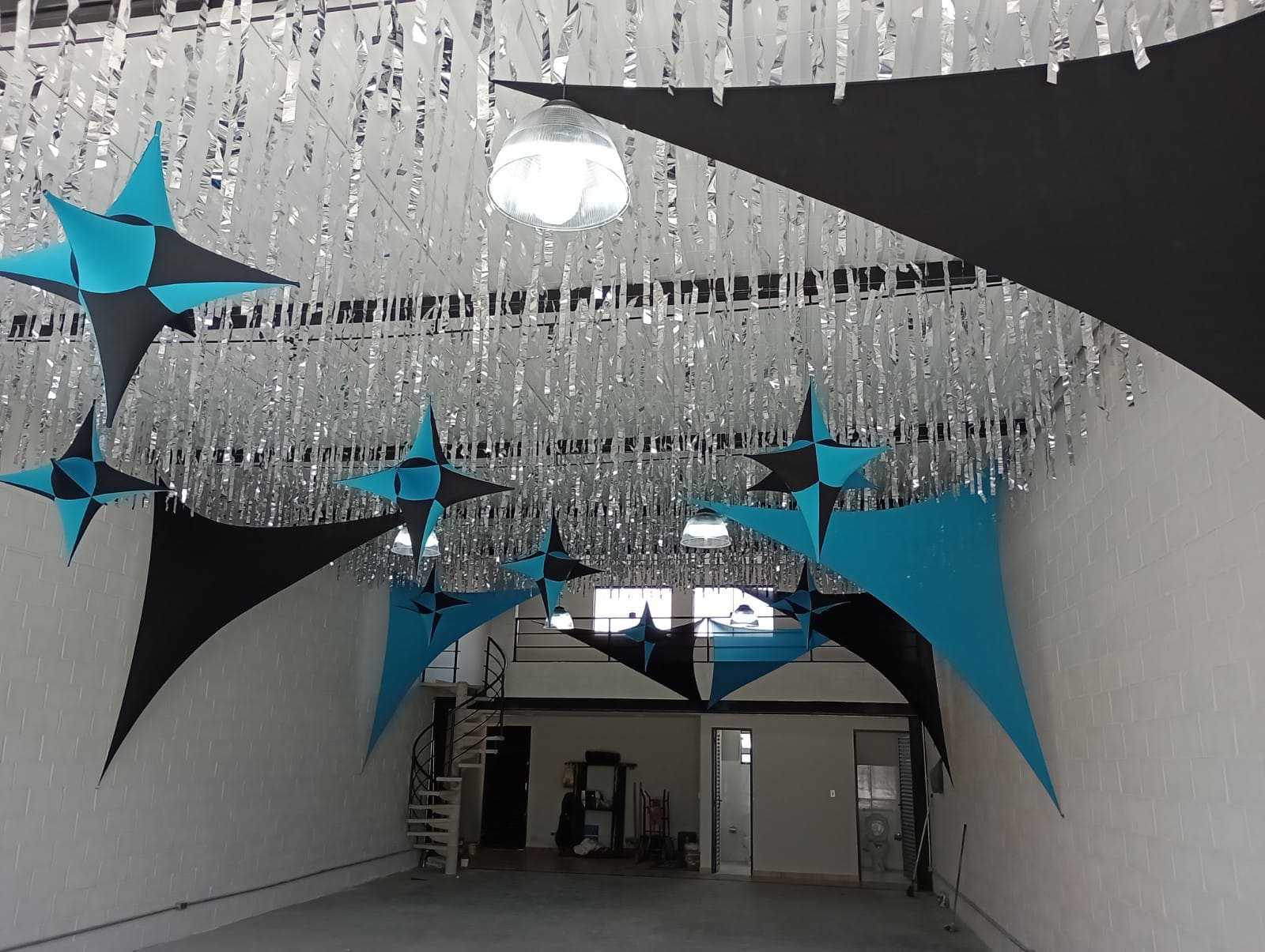 ideias decoração tecido tensionado eventos