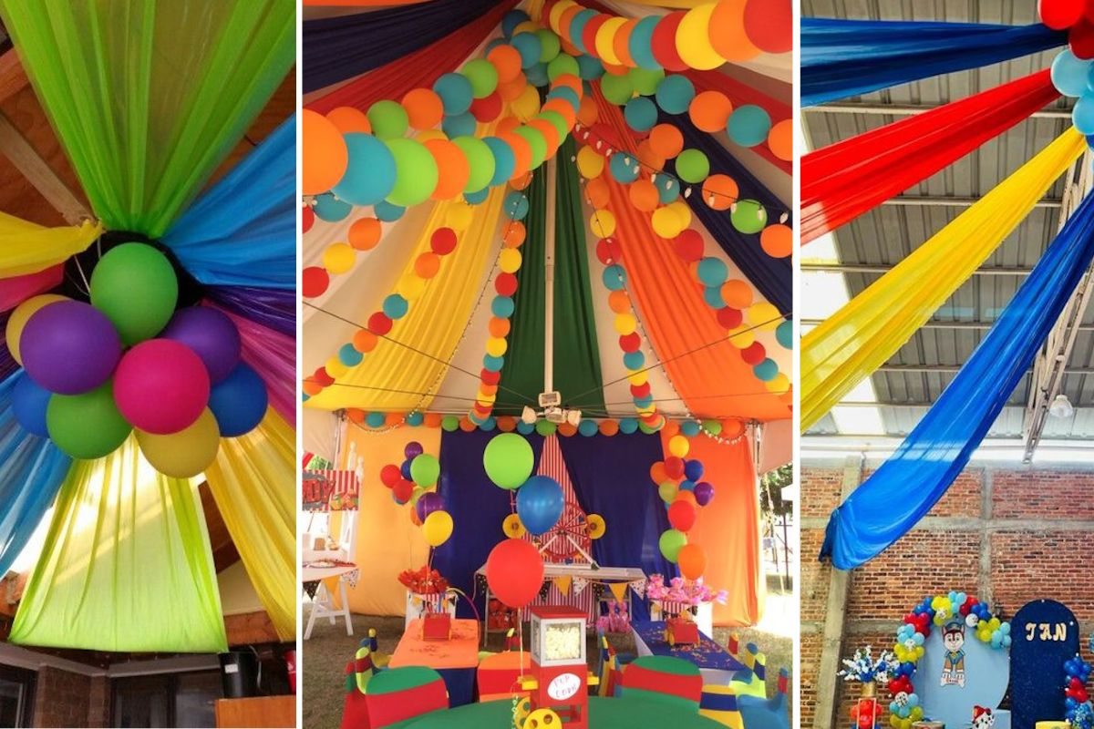 10 ideias criativas decoração tnt festa infantil