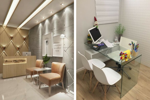 erros comuns decoração consultório pequeno evitar