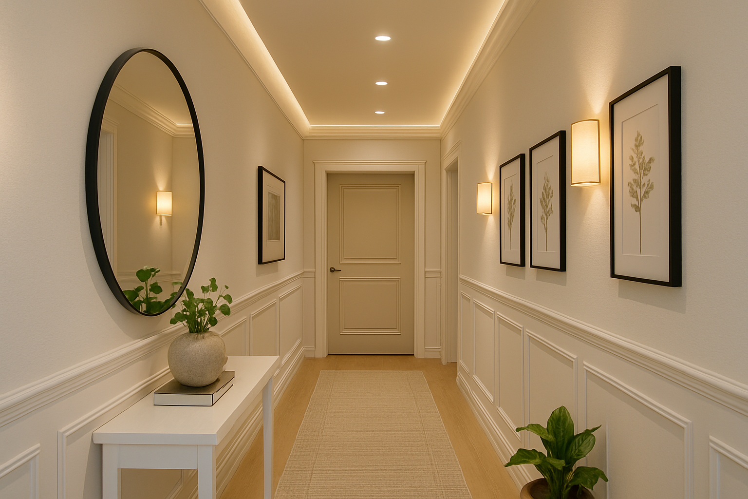 5 ideias para transformar seu corredor em um espaço de destaque
Como usar espelhos para ampliar corredores estreitos
Iluminação inteligente: o segredo para corredores modernos
Plantas que vivem bem em corredores: traga vida para a passagem
Tapetes e aparadores: complementos essenciais para a decoração do corredor