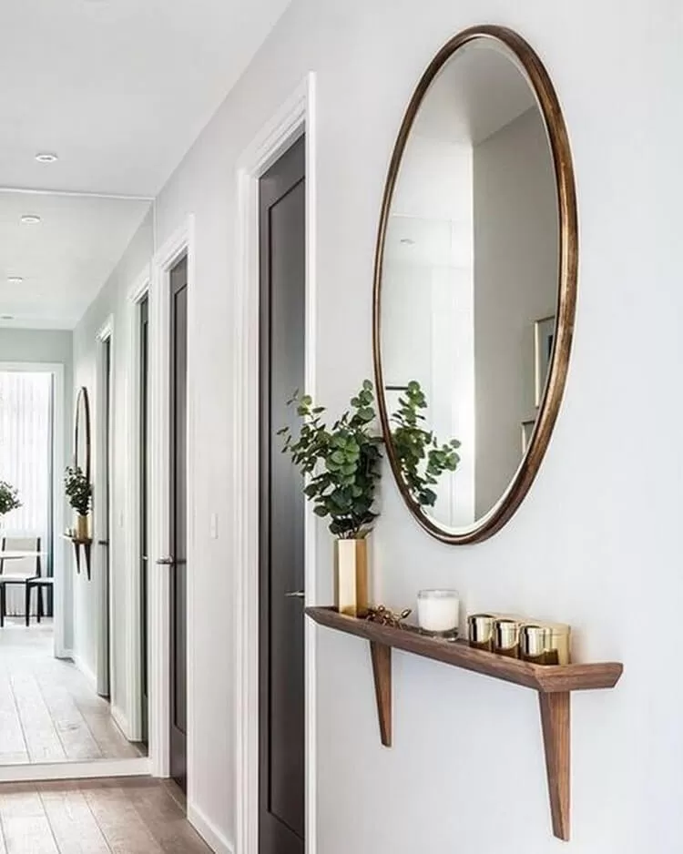 como usar painel ripado na decoração do corredor