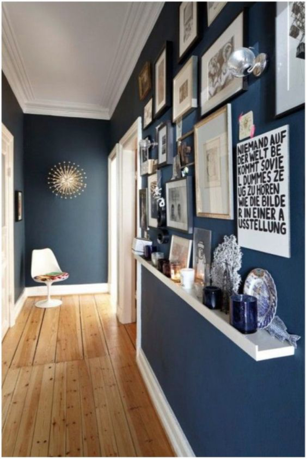 decoração corredor estreito