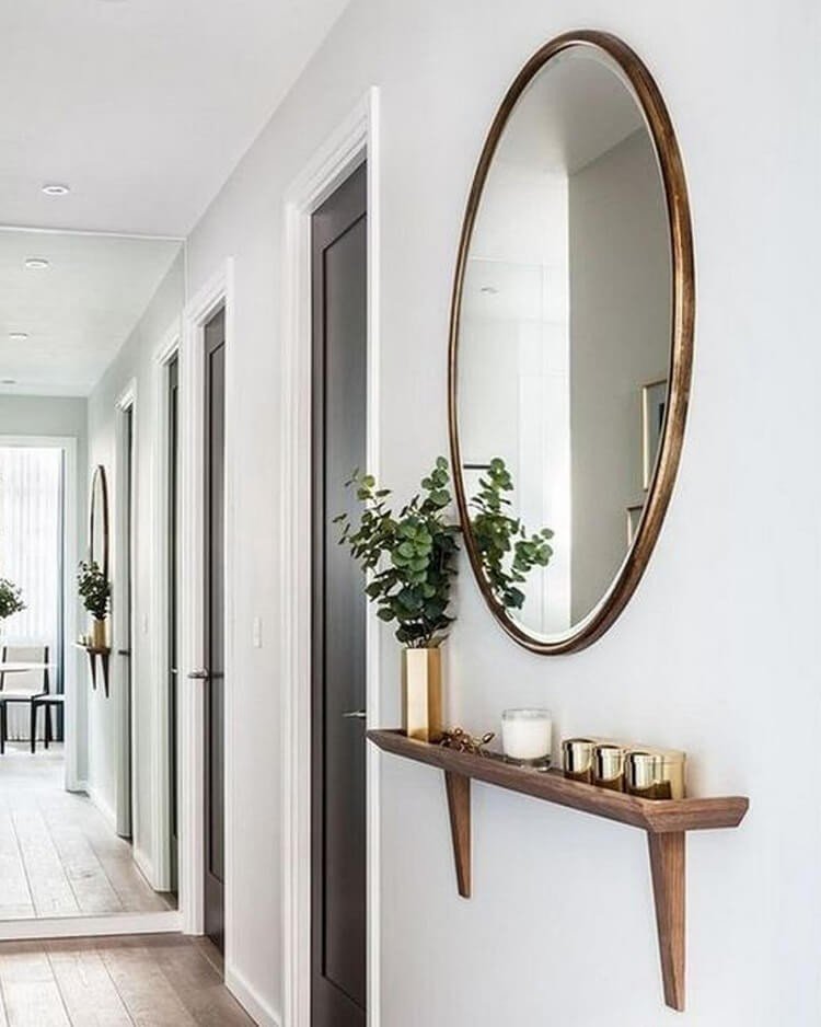 decoração corredor estreito